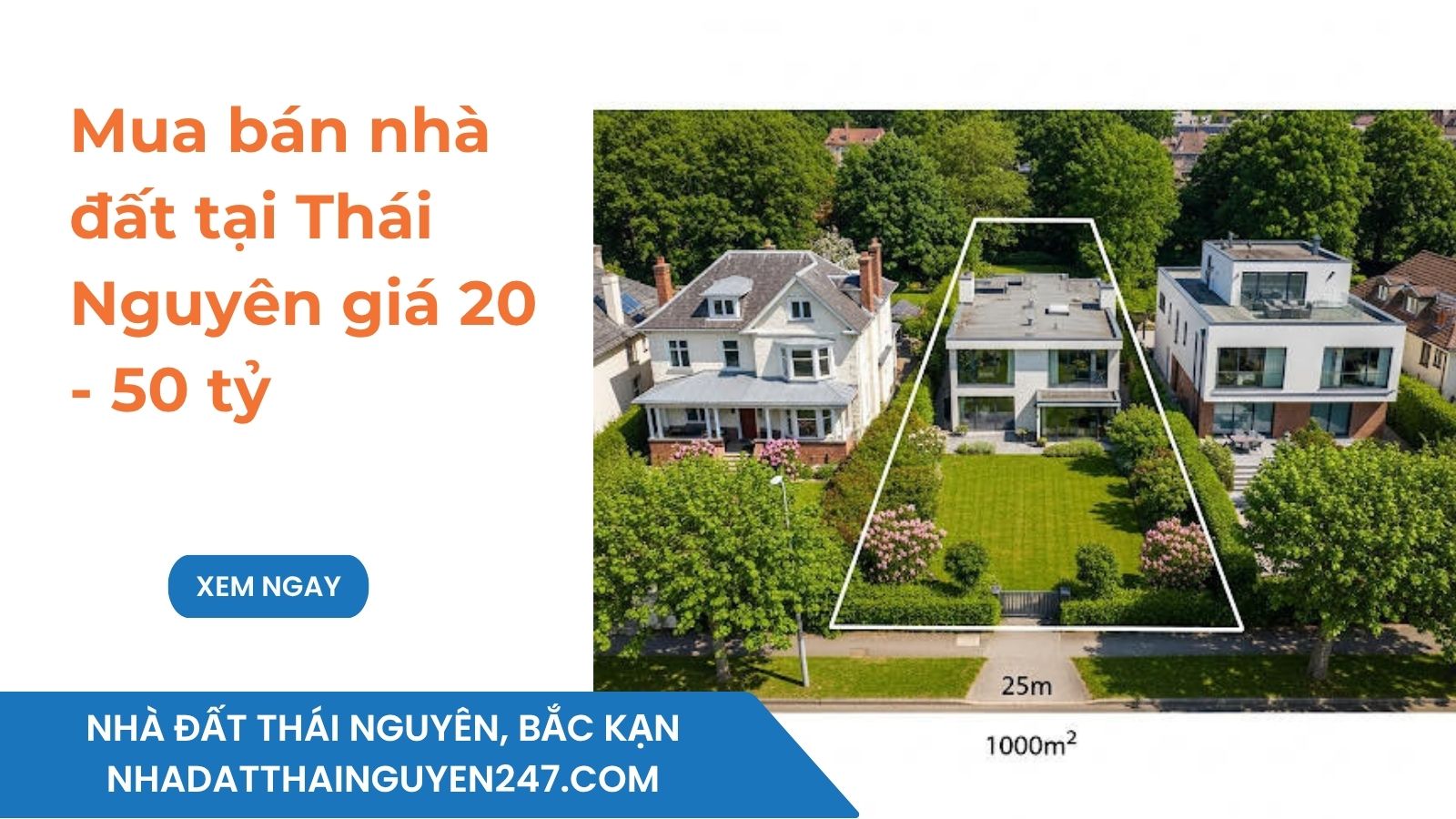 Mua bán nhà đất tại Thái Nguyên giá 20 - 50 tỷ