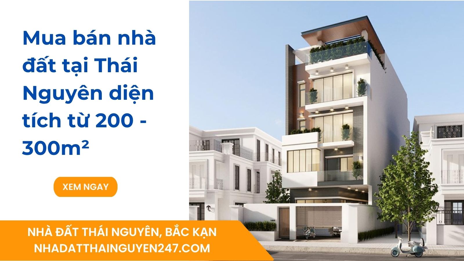 Mua bán nhà đất tại Thái Nguyên diện tích từ 200 - 300m²