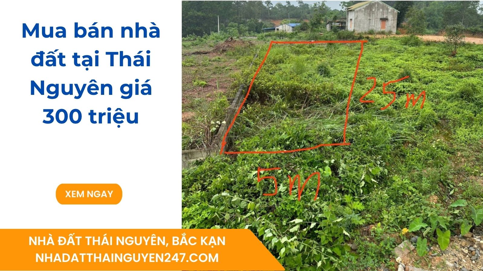 Mua bán nhà đất tại Thái Nguyên giá 300 triệu