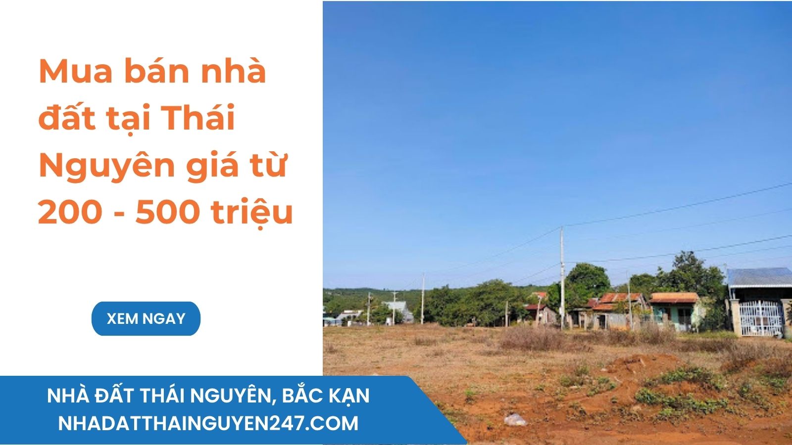 Mua bán nhà đất tại Thái Nguyên giá từ 400 - 500 triệu
