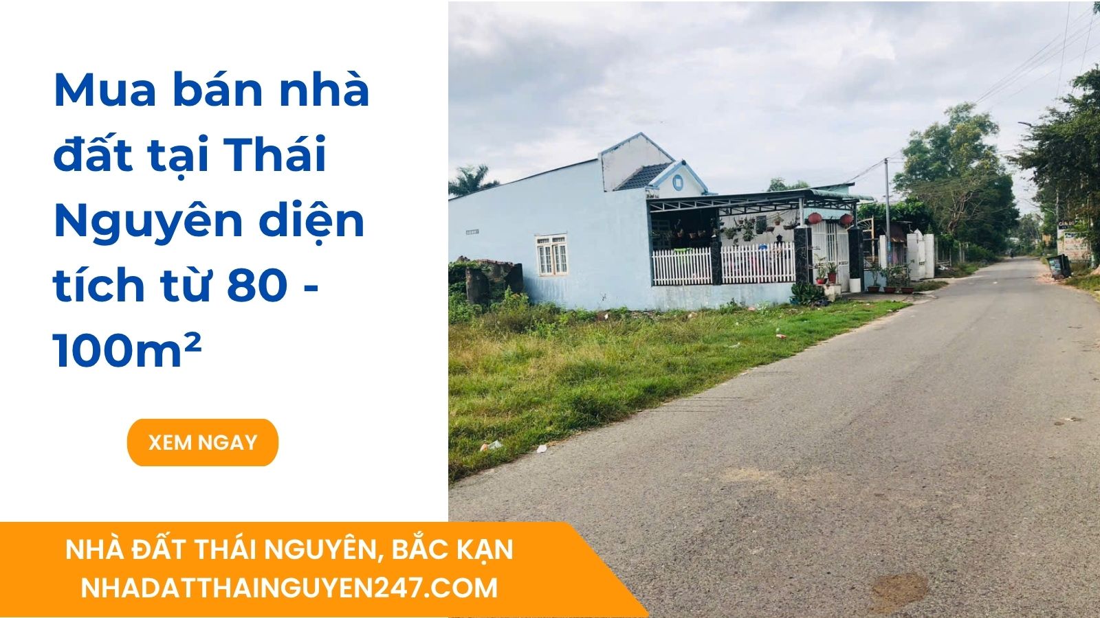 Mua bán nhà đất tại Thái Nguyên diện tích từ 80 - 100m²