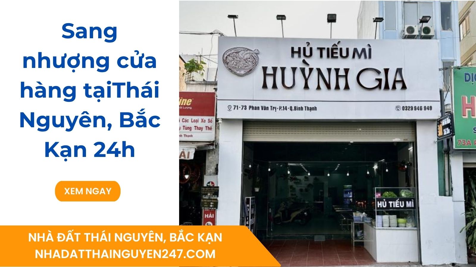 Sang nhượng cửa hàng tại Thái Nguyên, Bắc Kạn 24h