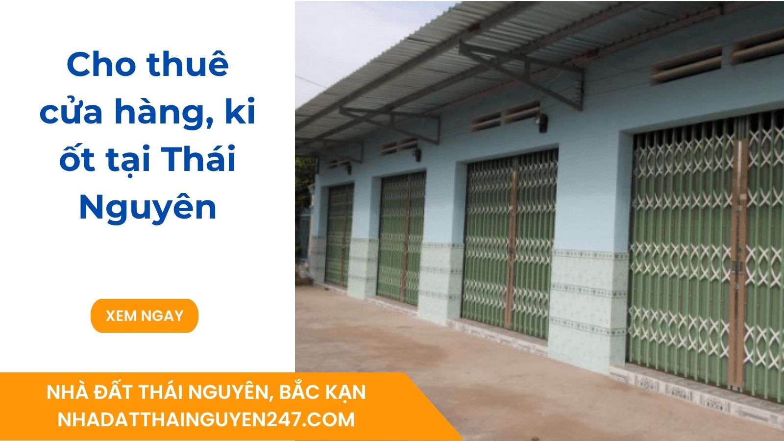 Cho thuê cửa hàng, ki ốt tại Thái Nguyên